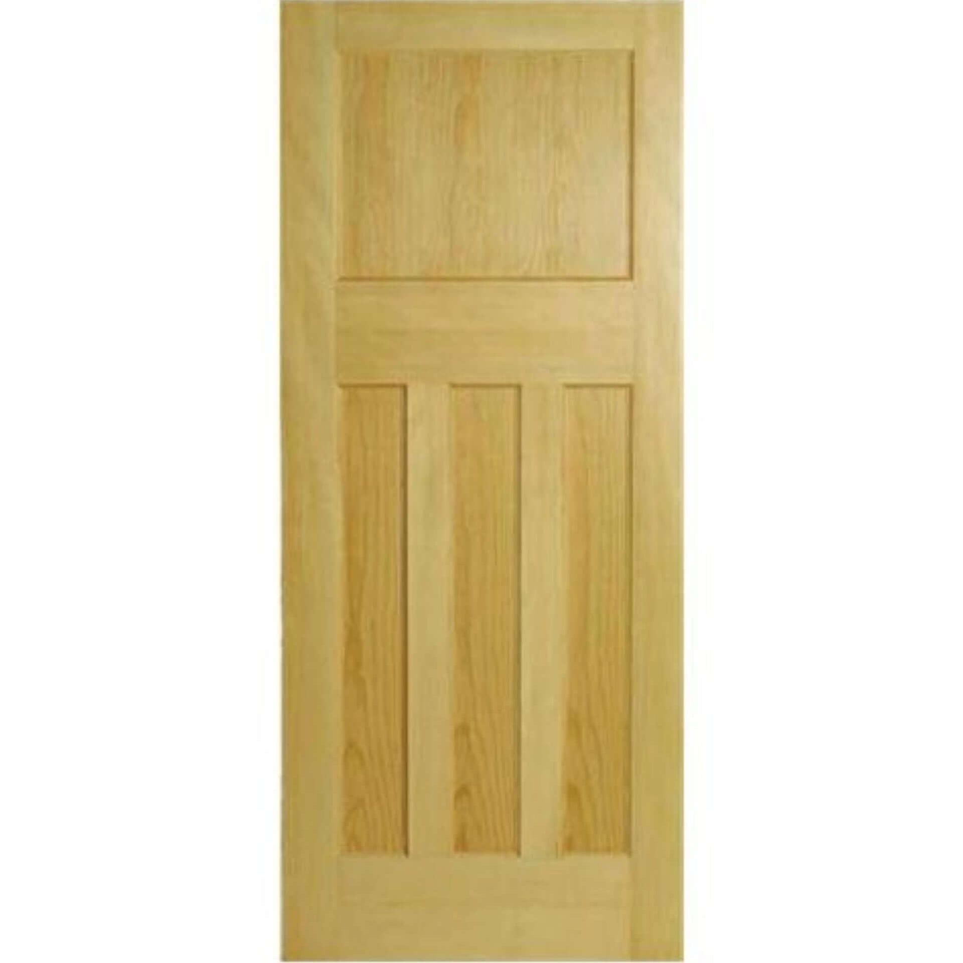 Lifestyle 1930s internal engineered pine door installed in a room