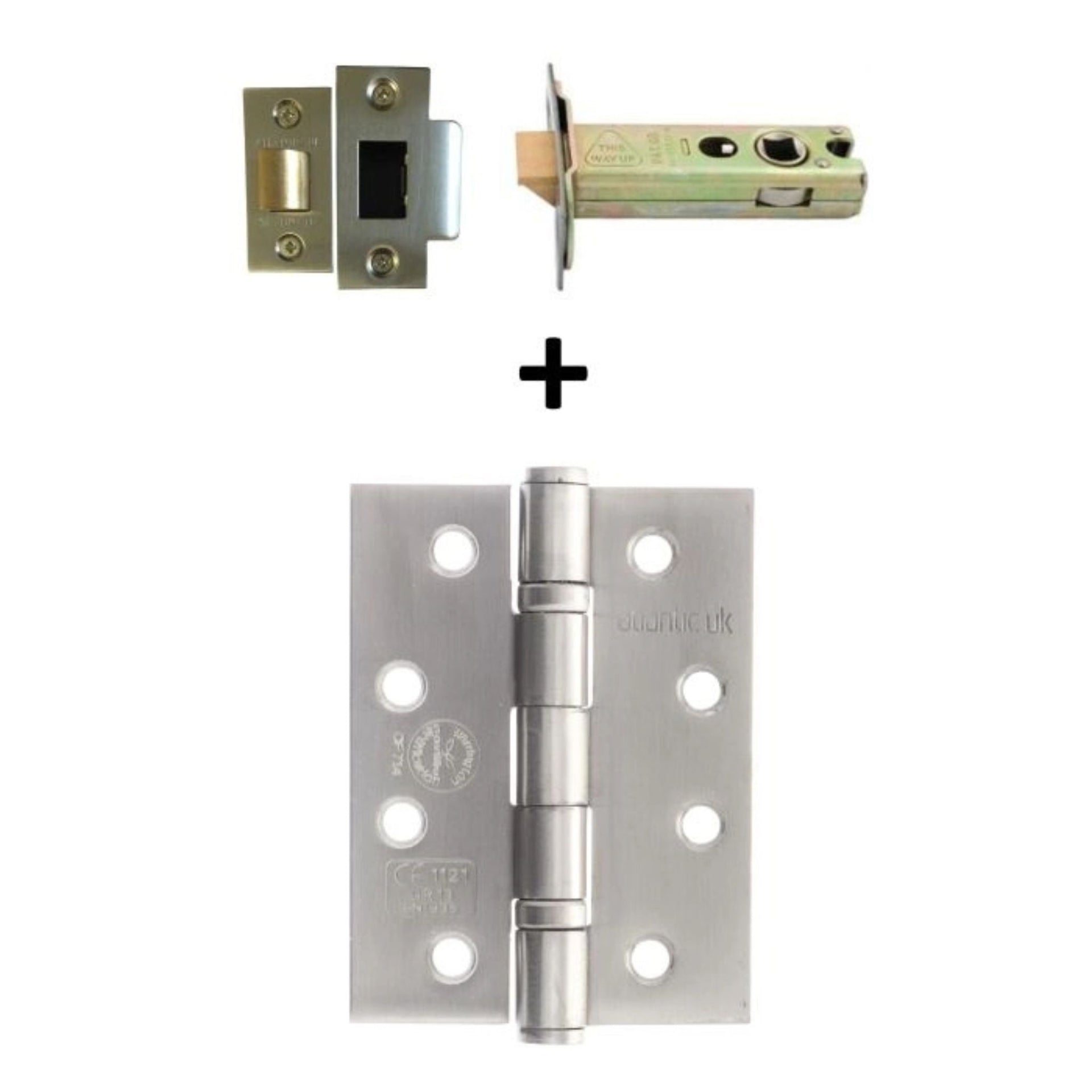 4" Fire rated Stainless Steel Hinge And 3" Latch Kit