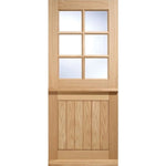 Buy 6 Panel Cottage Oak Glazed Stable External Door online UK