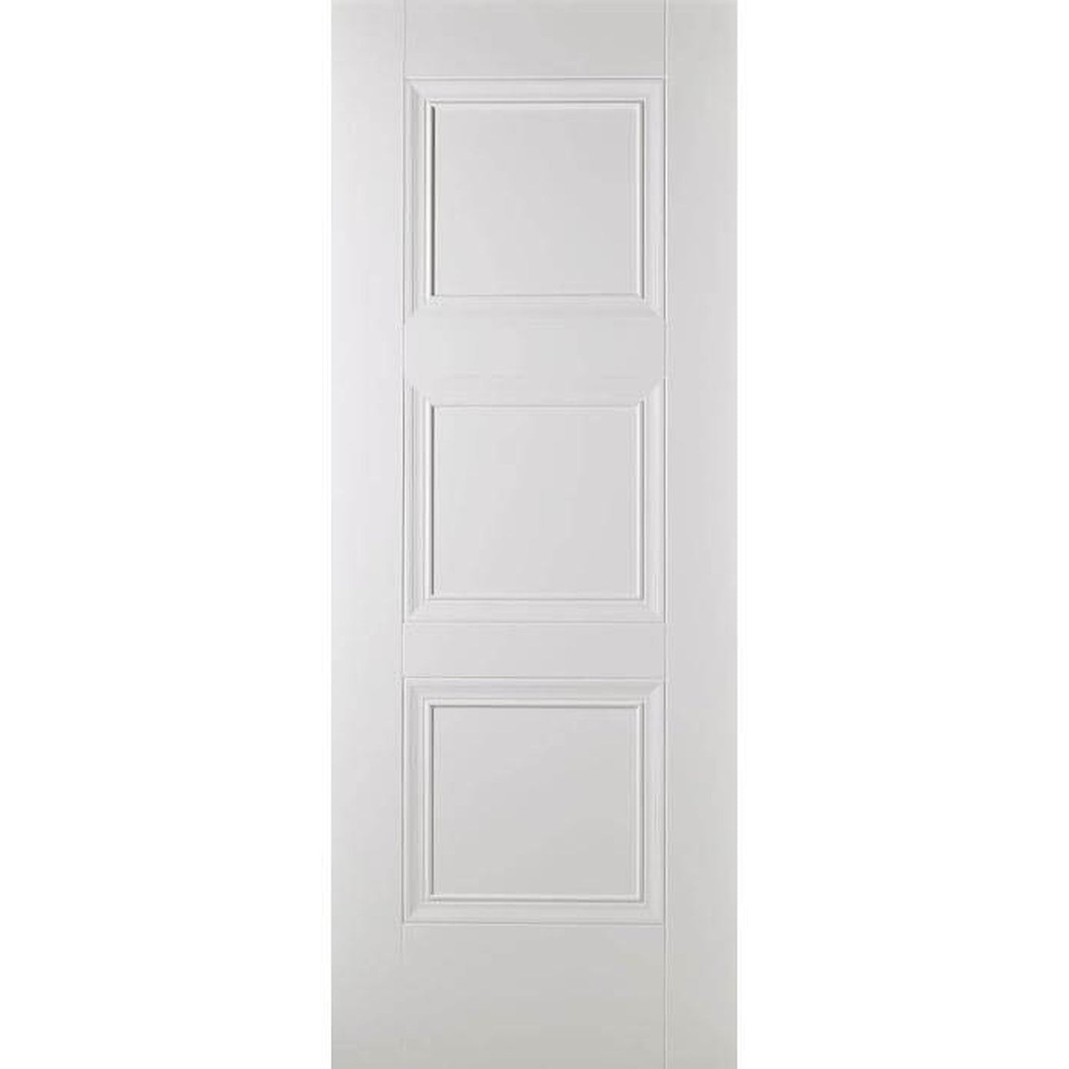 Amsterdam White Primed 3 Panel Internal Door - Main Product Image