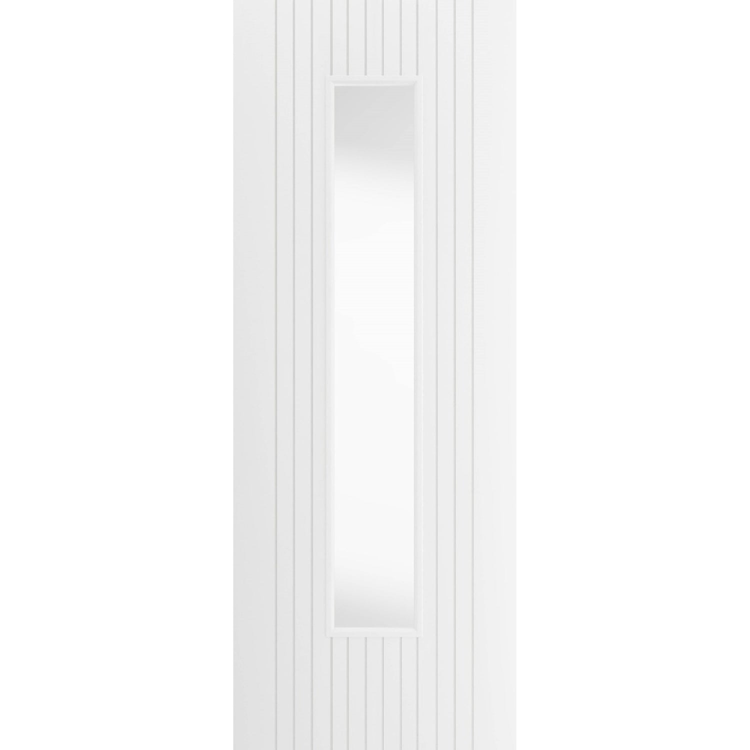 Aria White Primed Clear Glazed Internal Door - Main Product Image
