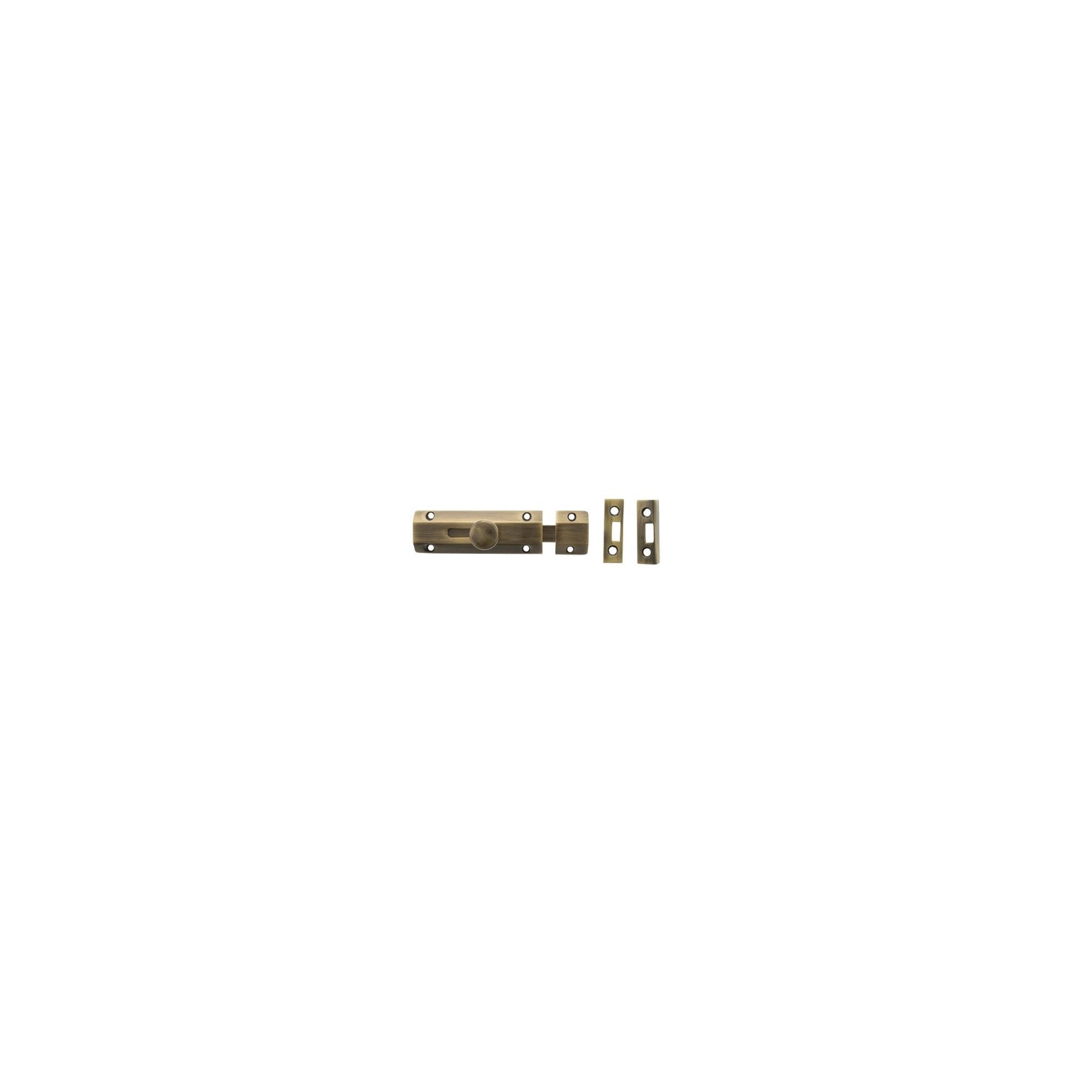 Atlantic Solid Brass Surface Door Bolt 4" - Main Product Image