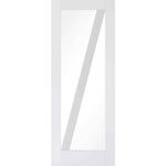 Barn Panel Glazed White Primed Internal Door - Main Product Image