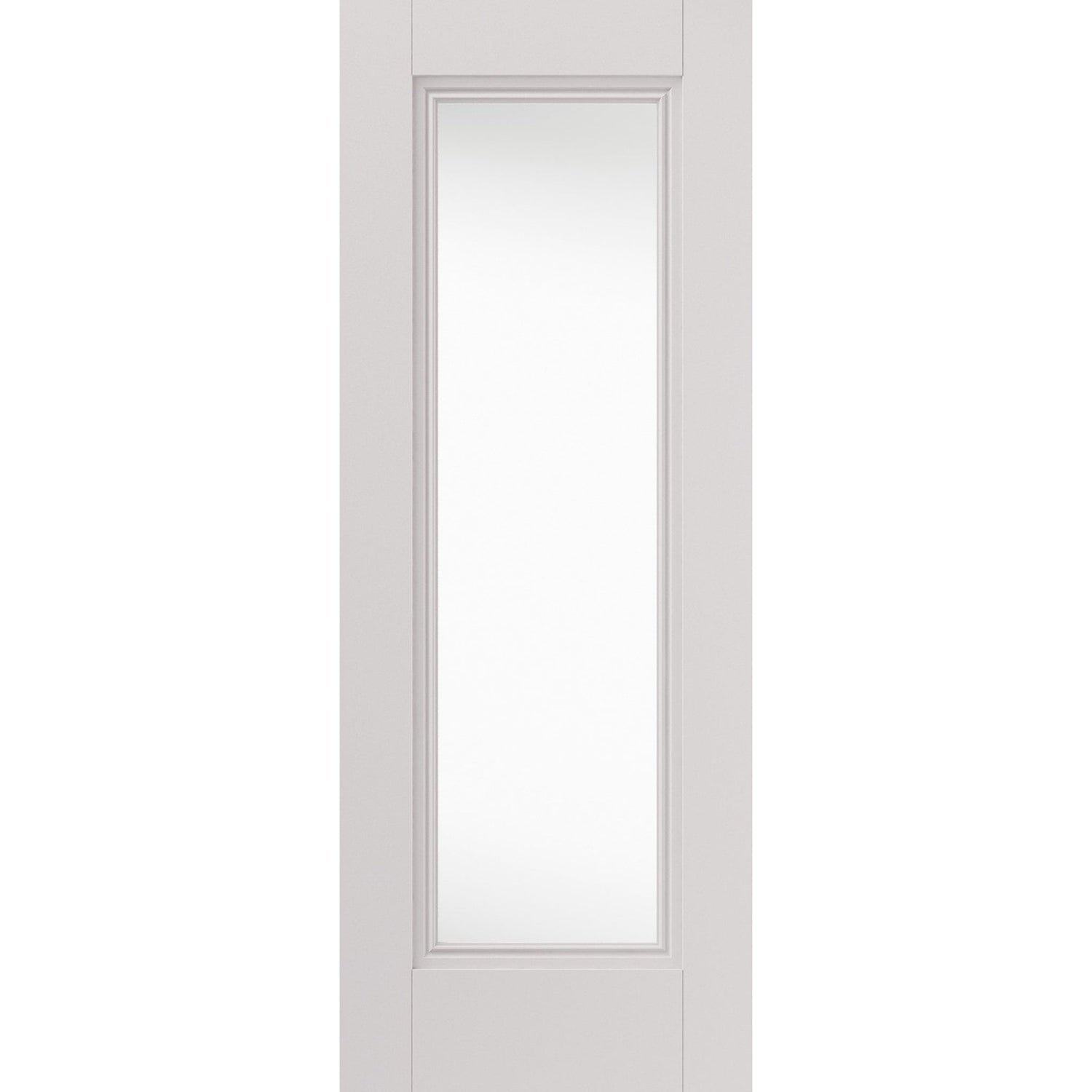 Belton White Primed Clear Glazed Internal Door - Main Product Image