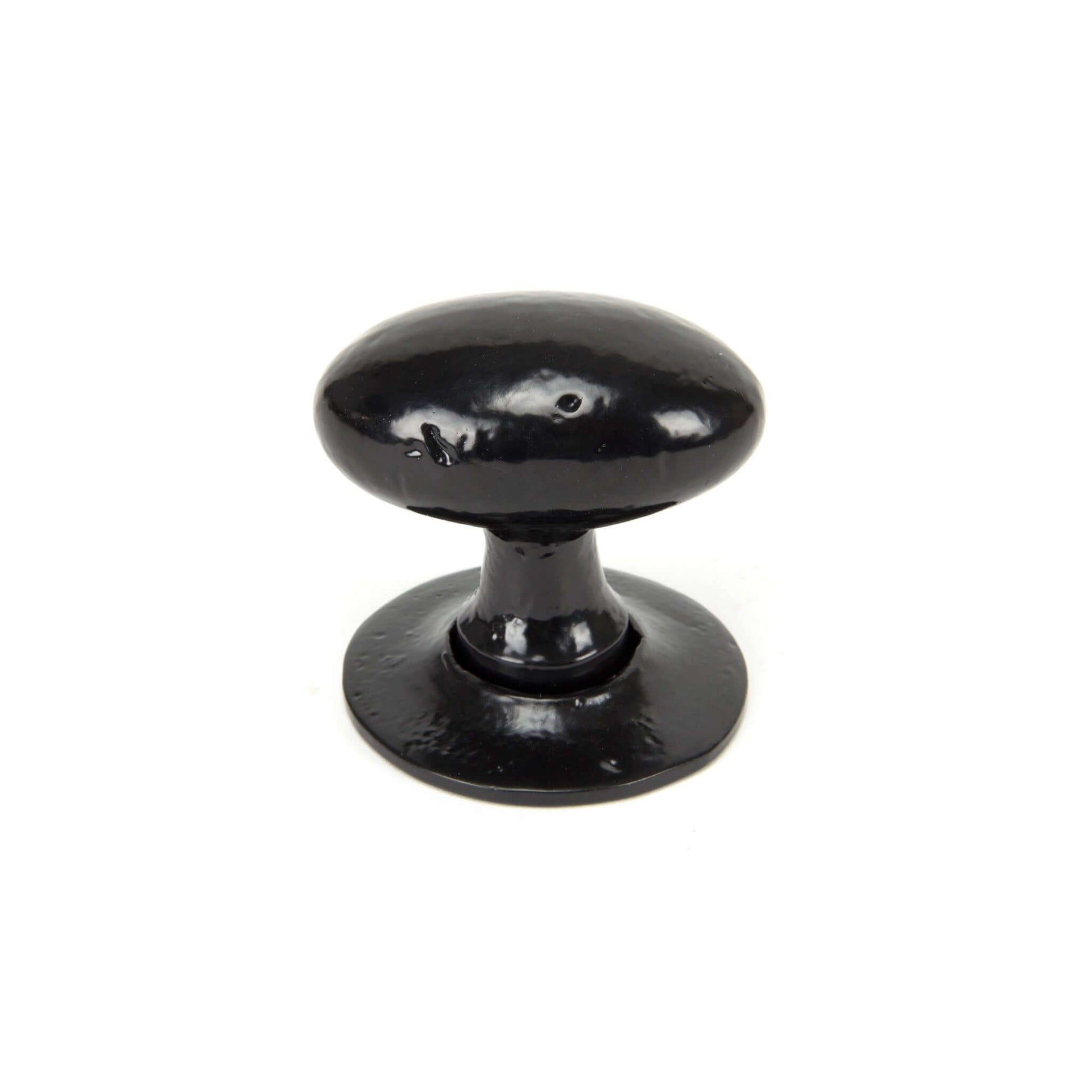 Product black oval mortice rim knob set