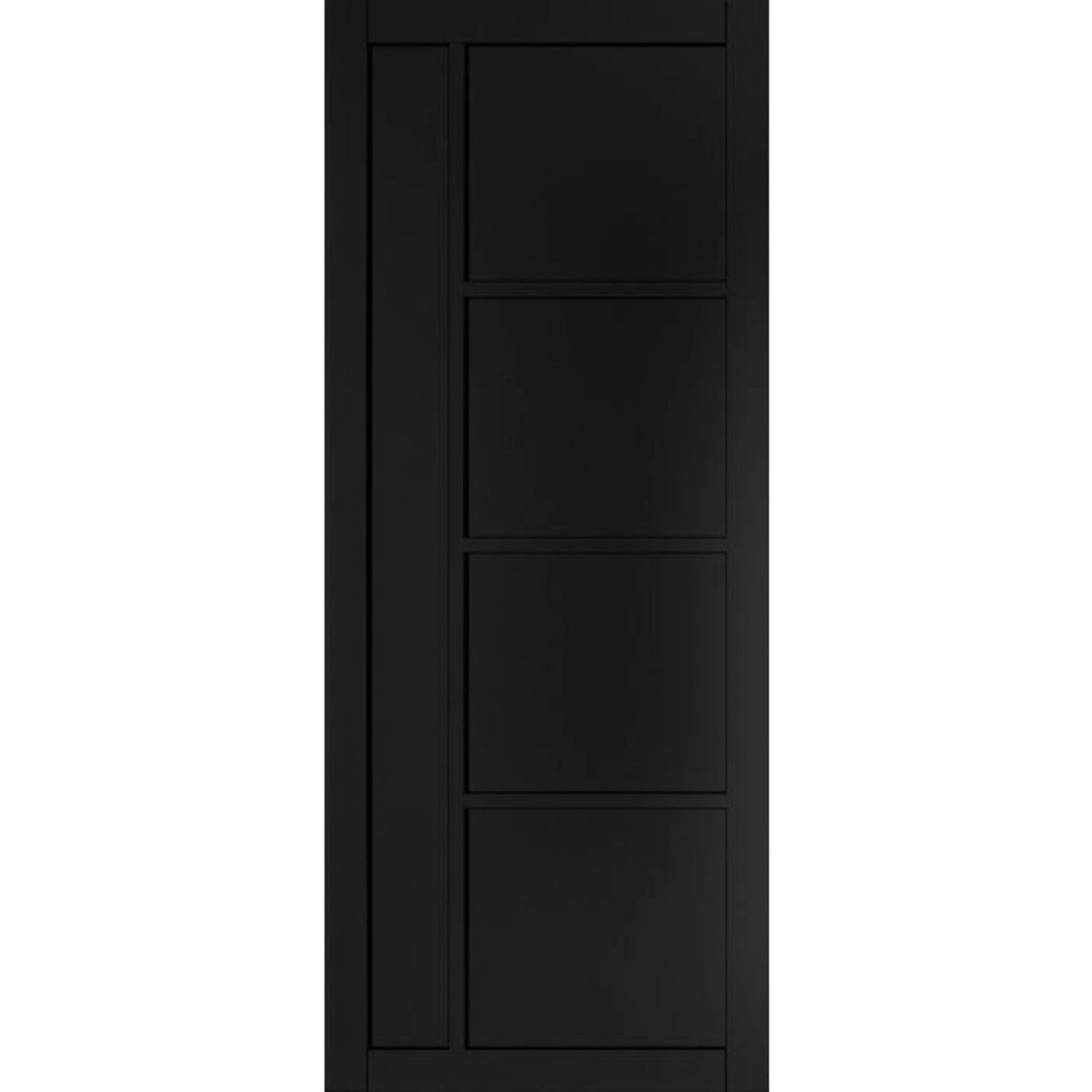 Brixton Black Prefinished Internal Door