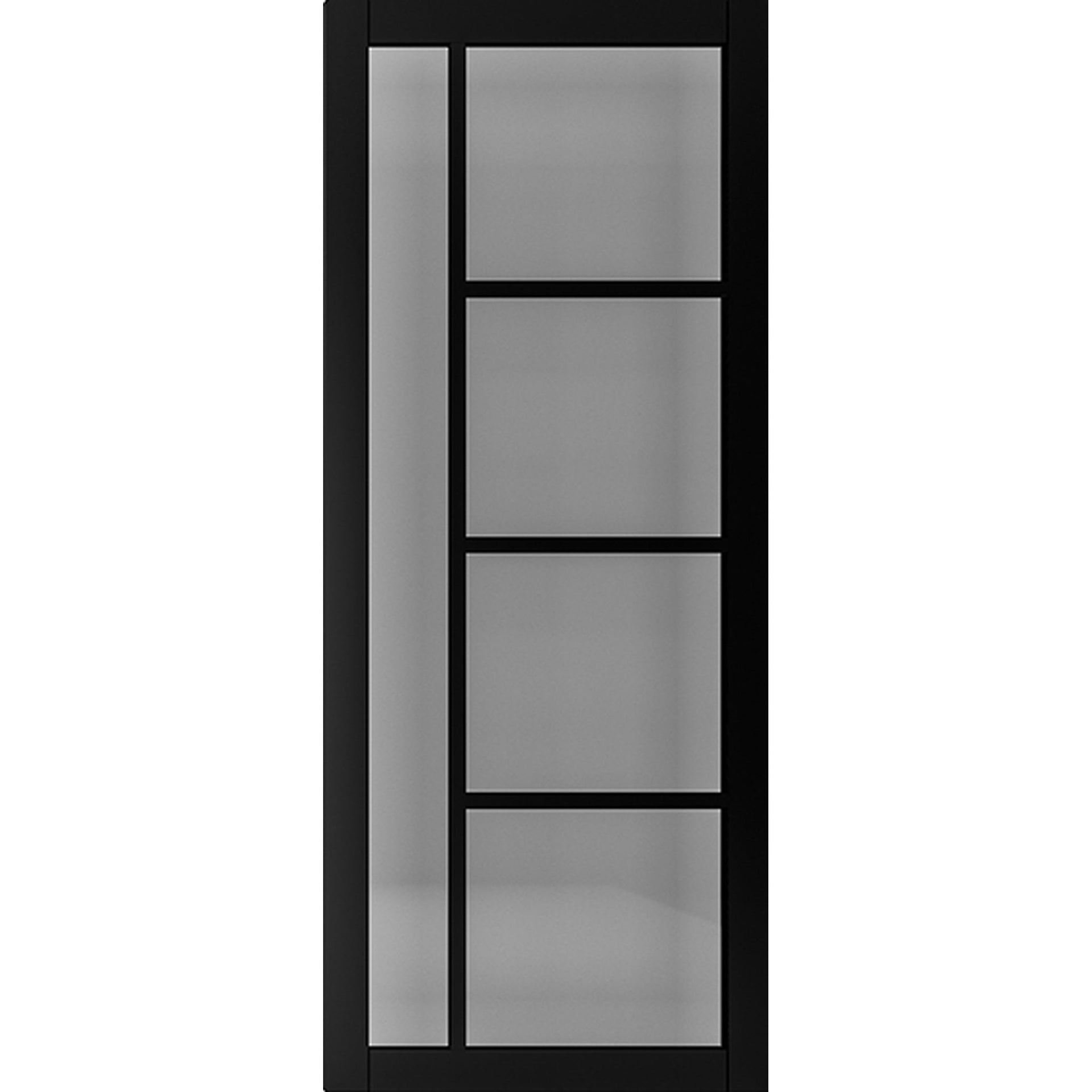 Brixton Black Prefinished Tinted Glazed Internal Door - Main Product Image