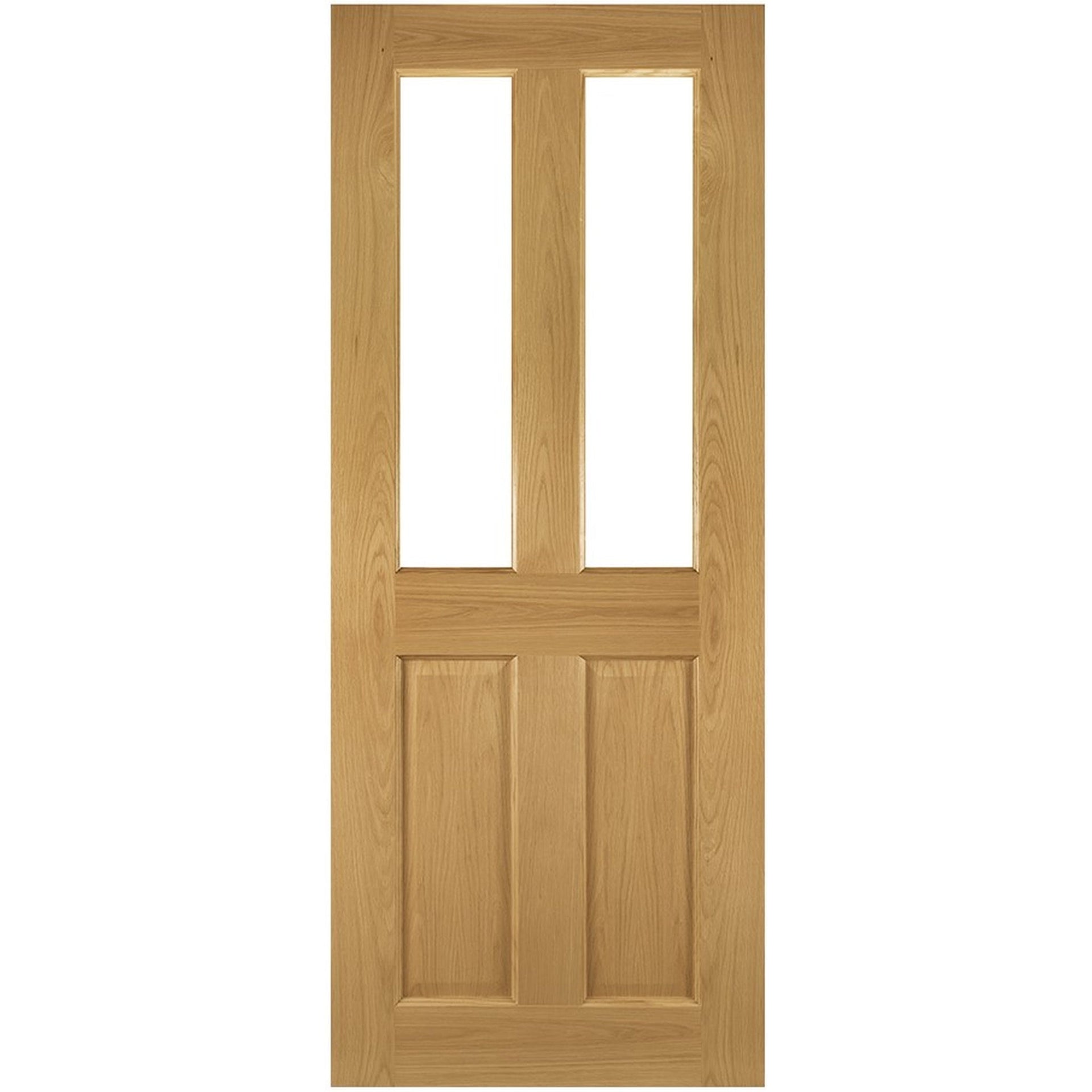 Bury Prefinished Oak Glazed FD30 Fire Door - Main Product Image