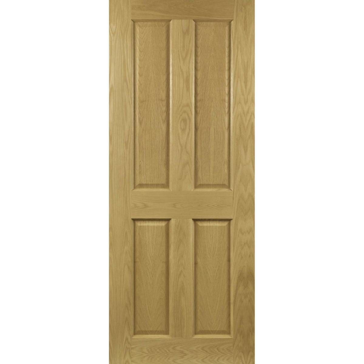 Bury Victorian Four Panel Oak Fire Door - Main Product Image