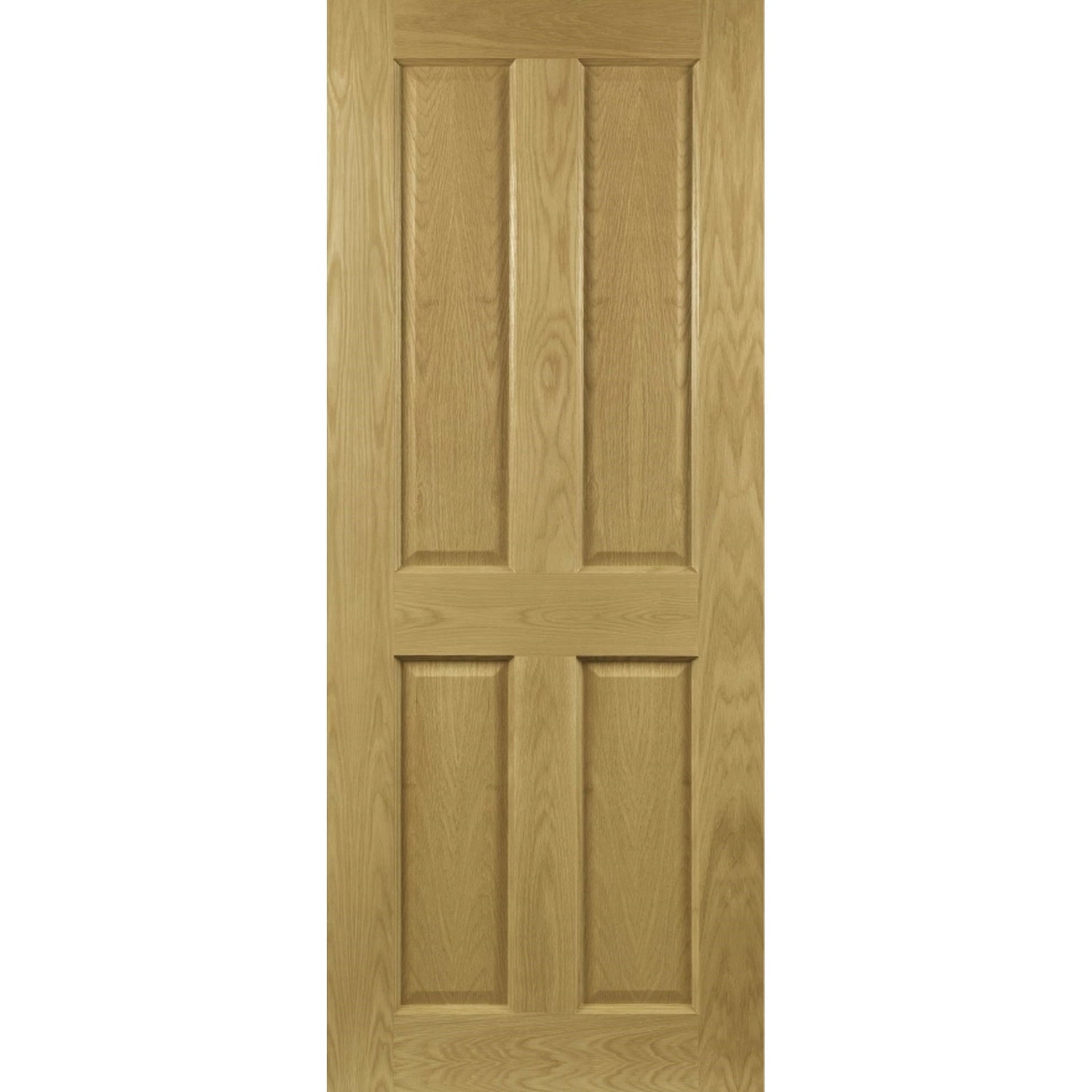 Bury Victorian Four Panel Oak Fire Door - Main Product Image