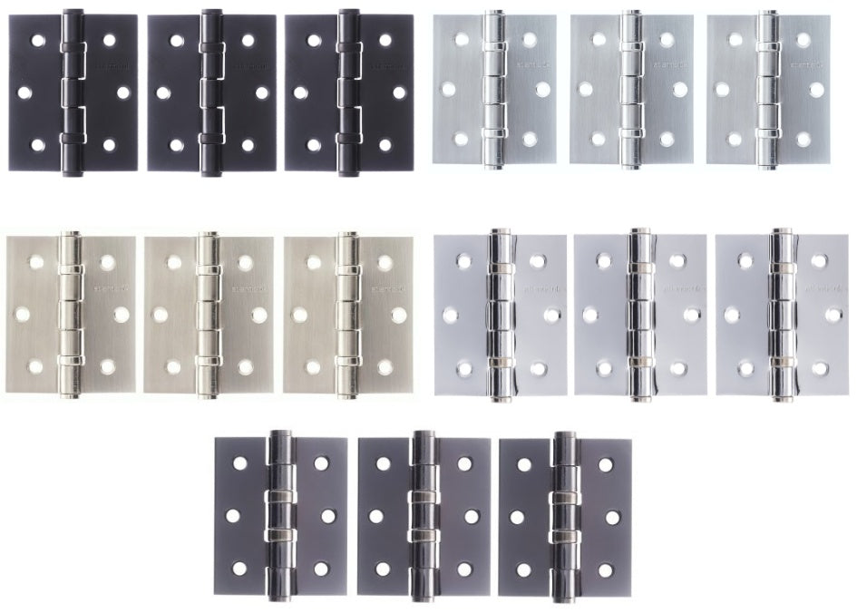 Butt Hinges 3" X 2.5" X 2.5mm Pack Of 3