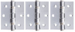 Butt Hinges 3" X 2.5" X 2.5mm Pack Of 3