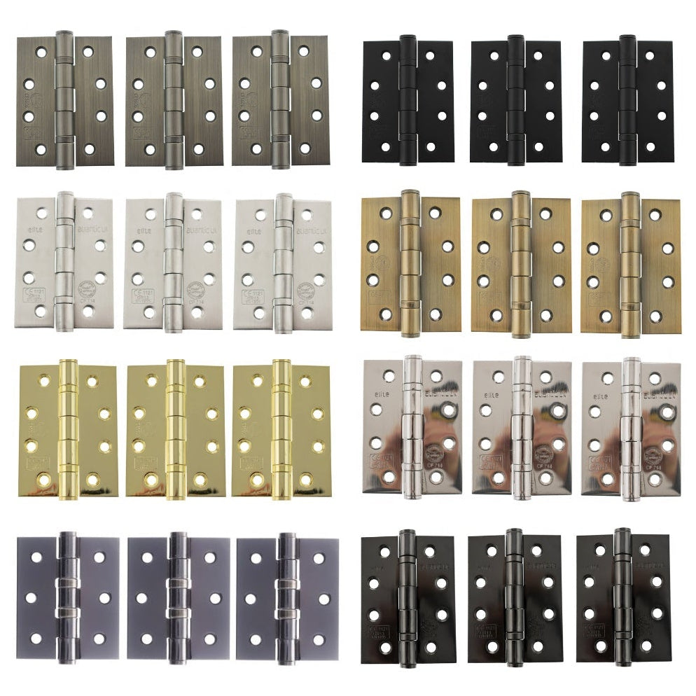Butt Hinges Fire Rated Hinges 4" x 3" x 3mm Set of 3 - Main Product Image
