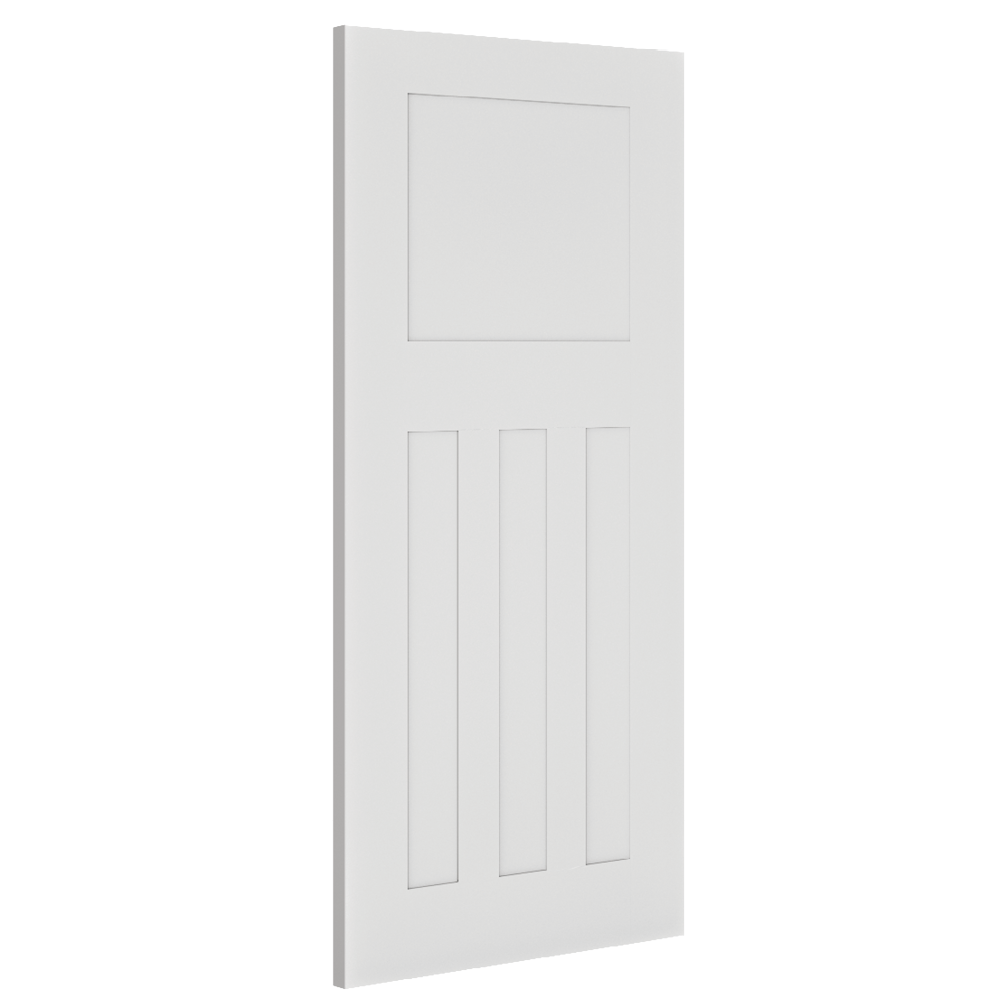 Cambridge deanta white angled door