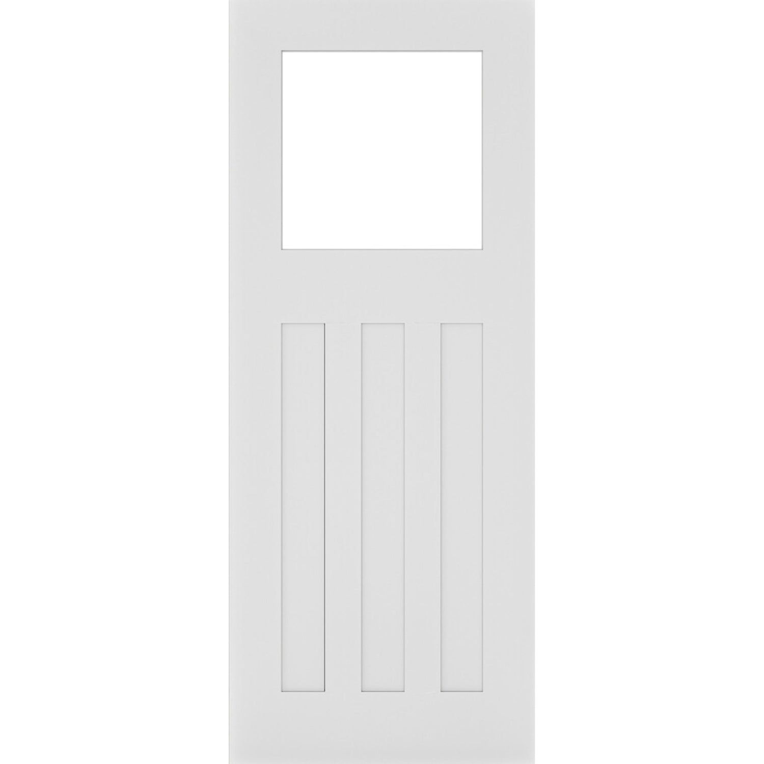 Cambridge White Primed 1 Light Glazed Door - Main Product Image