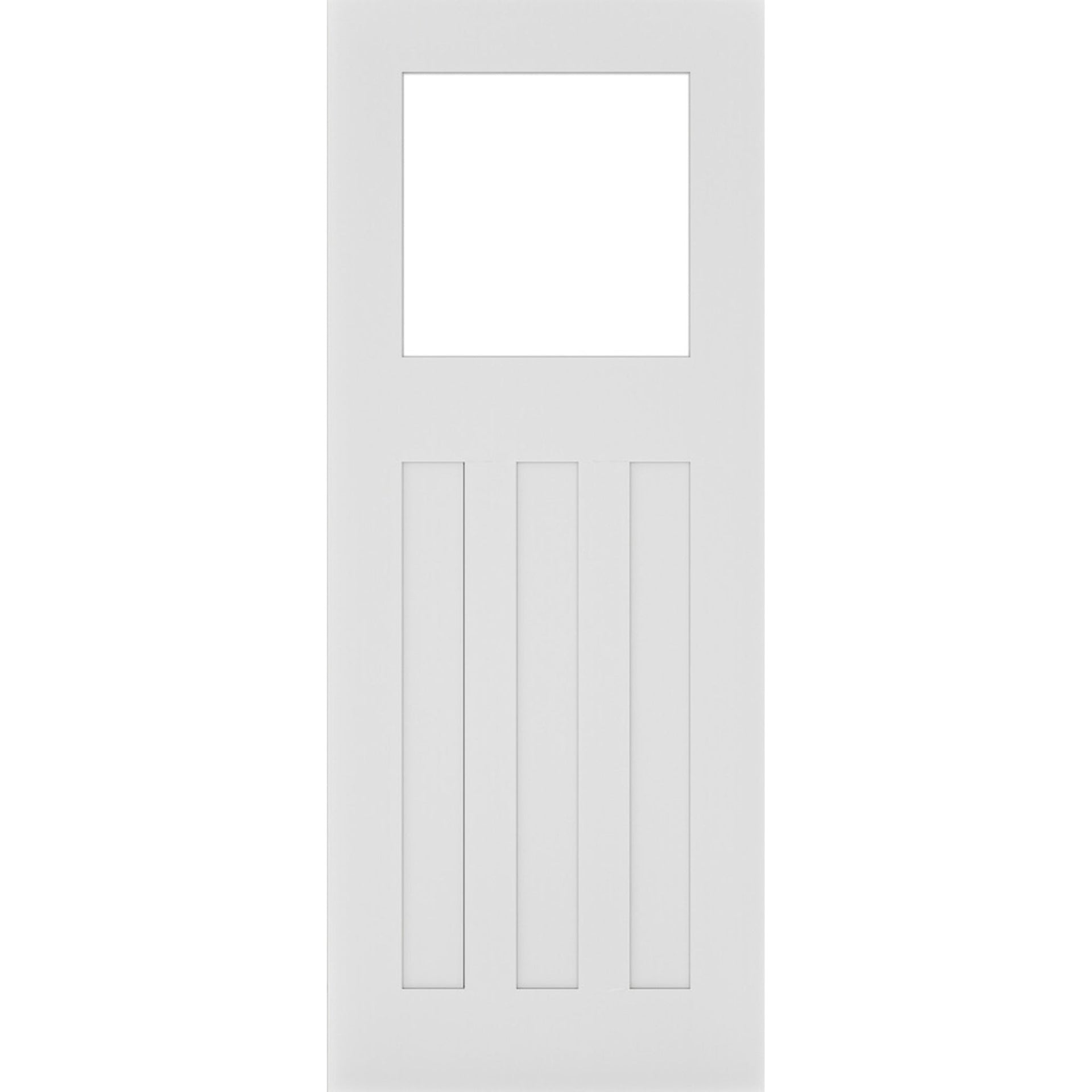 Cambridge White Primed 1 Light Glazed Door - Main Product Image