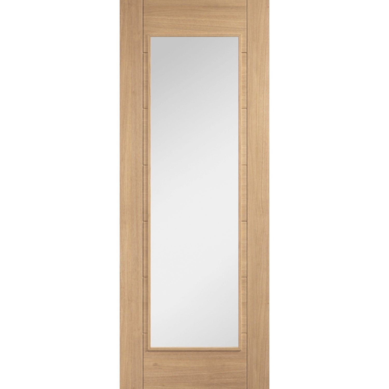 Carini 1L Clear Glazed Oak Door - Main Product Image