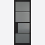 Chelsea Prefinished Black Tinted Glazed Internal Door - Main Product Image