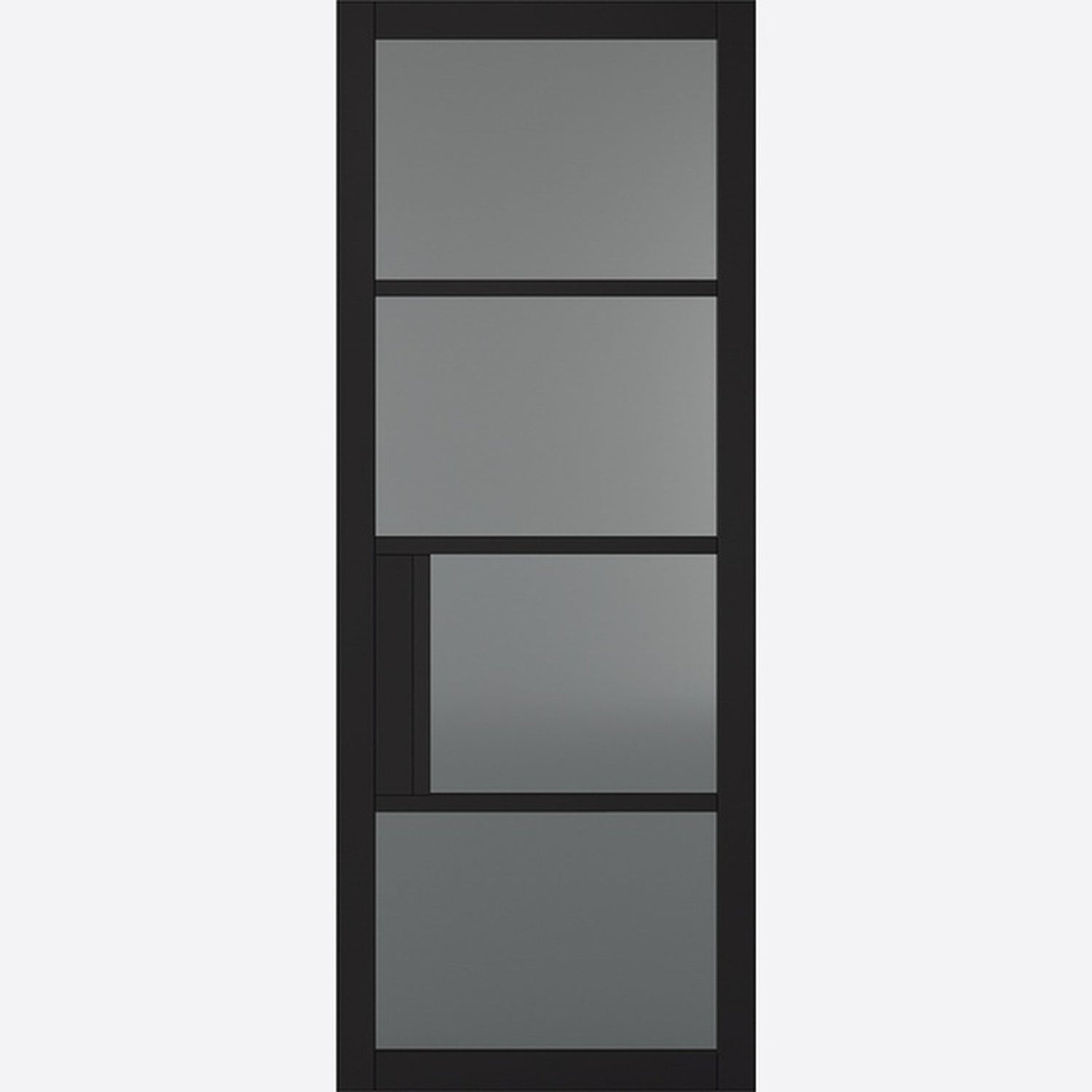 Chelsea Prefinished Black Tinted Glazed Internal Door - Main Product Image