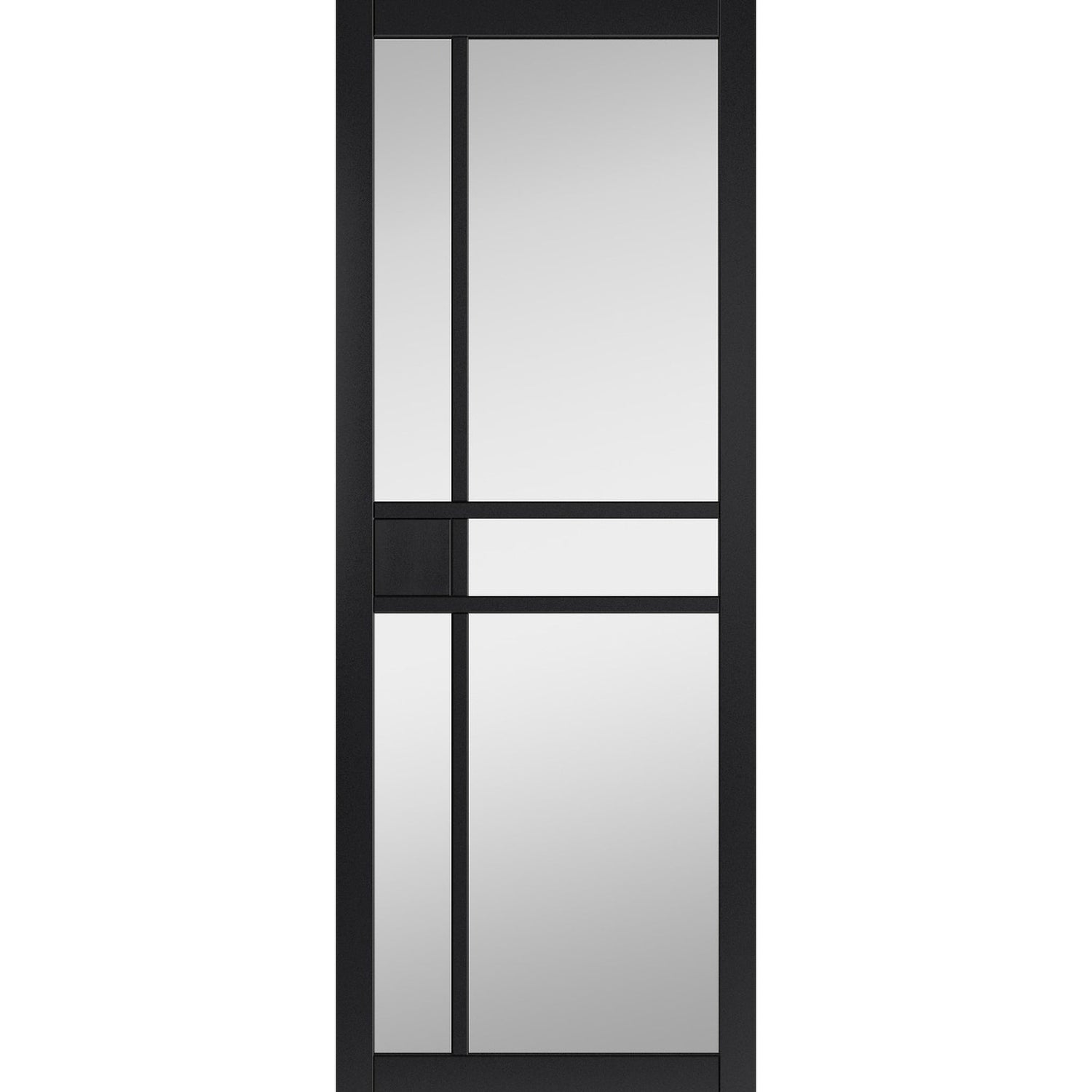 City Black Clear Glass Internal Door - Main Product Image