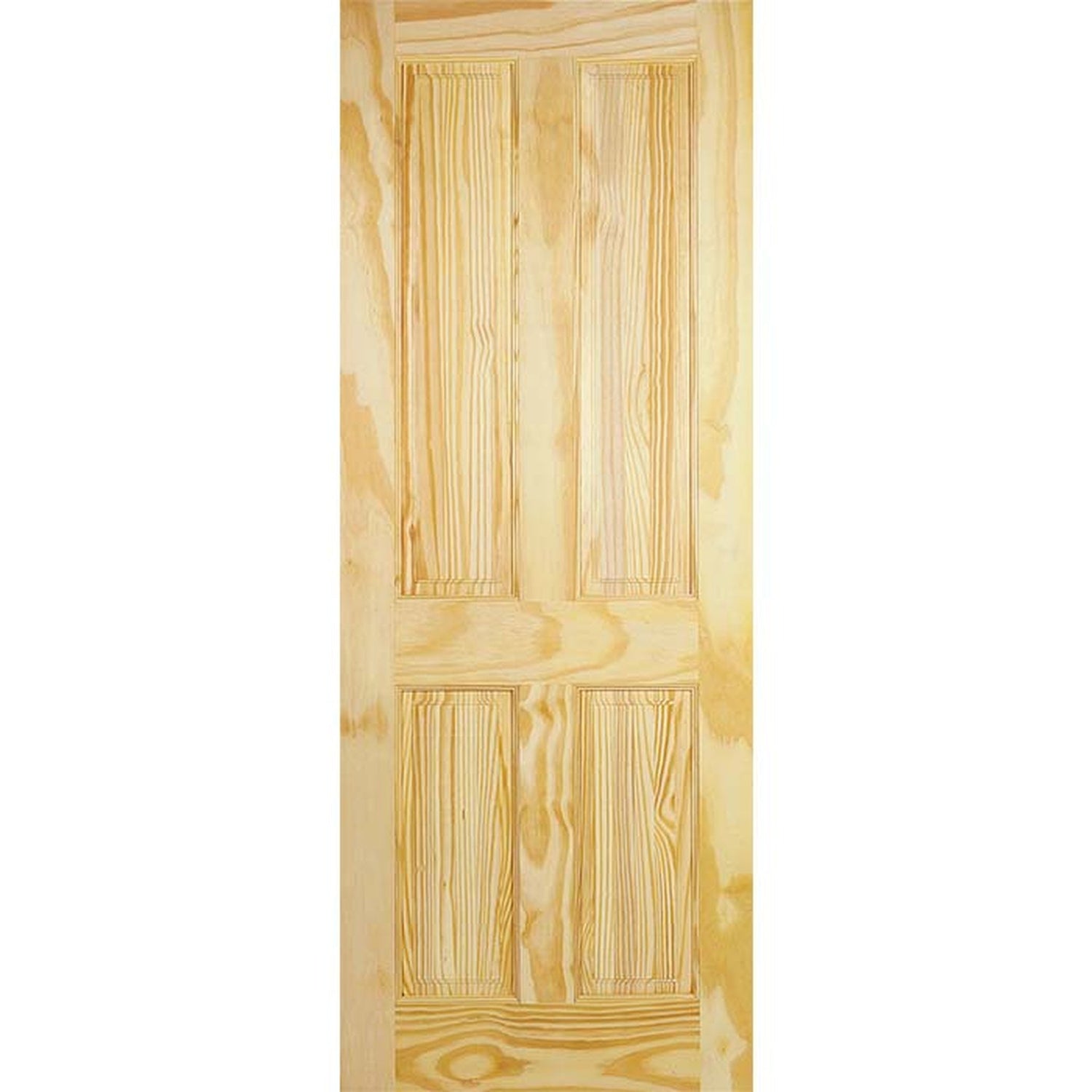 Clear Pine 4 Panel Internal Door - Main Product Image