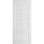 Contemporary 4 Panel White Primed Engineered Door - Main Product Image