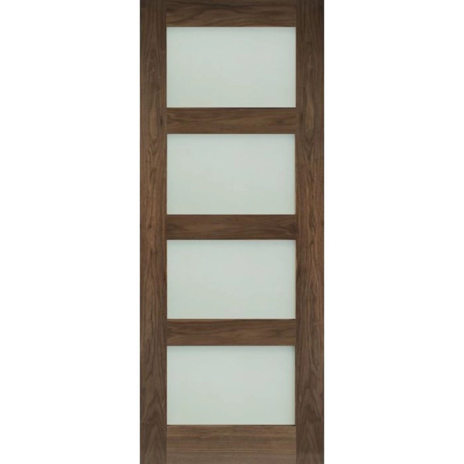 Coventry Prefinished Glazed Walnut Door Obscured Glass