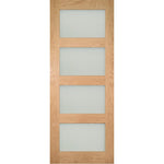 Coventry Four Panel Glazed Shaker Style Door Obscured Glass - Main Product Image