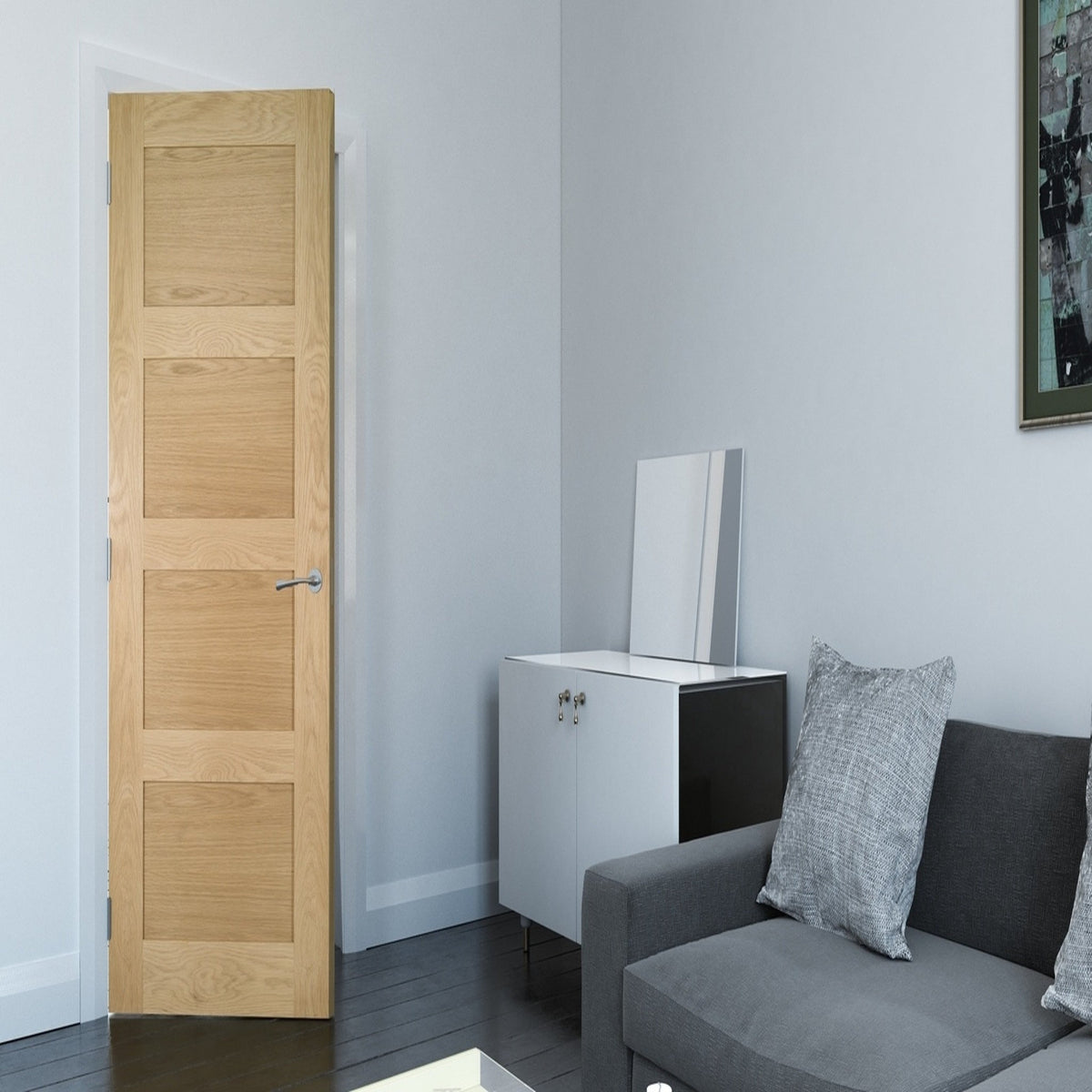 Coventry Oak Fire Door - Lifestyle Image 1
