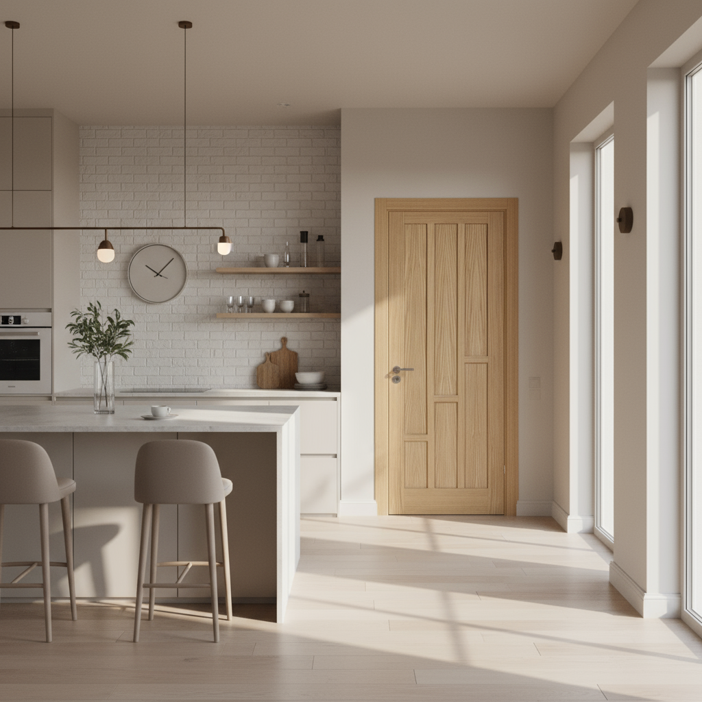Coventry Prefinished Oak 6 Panel Internal Door
