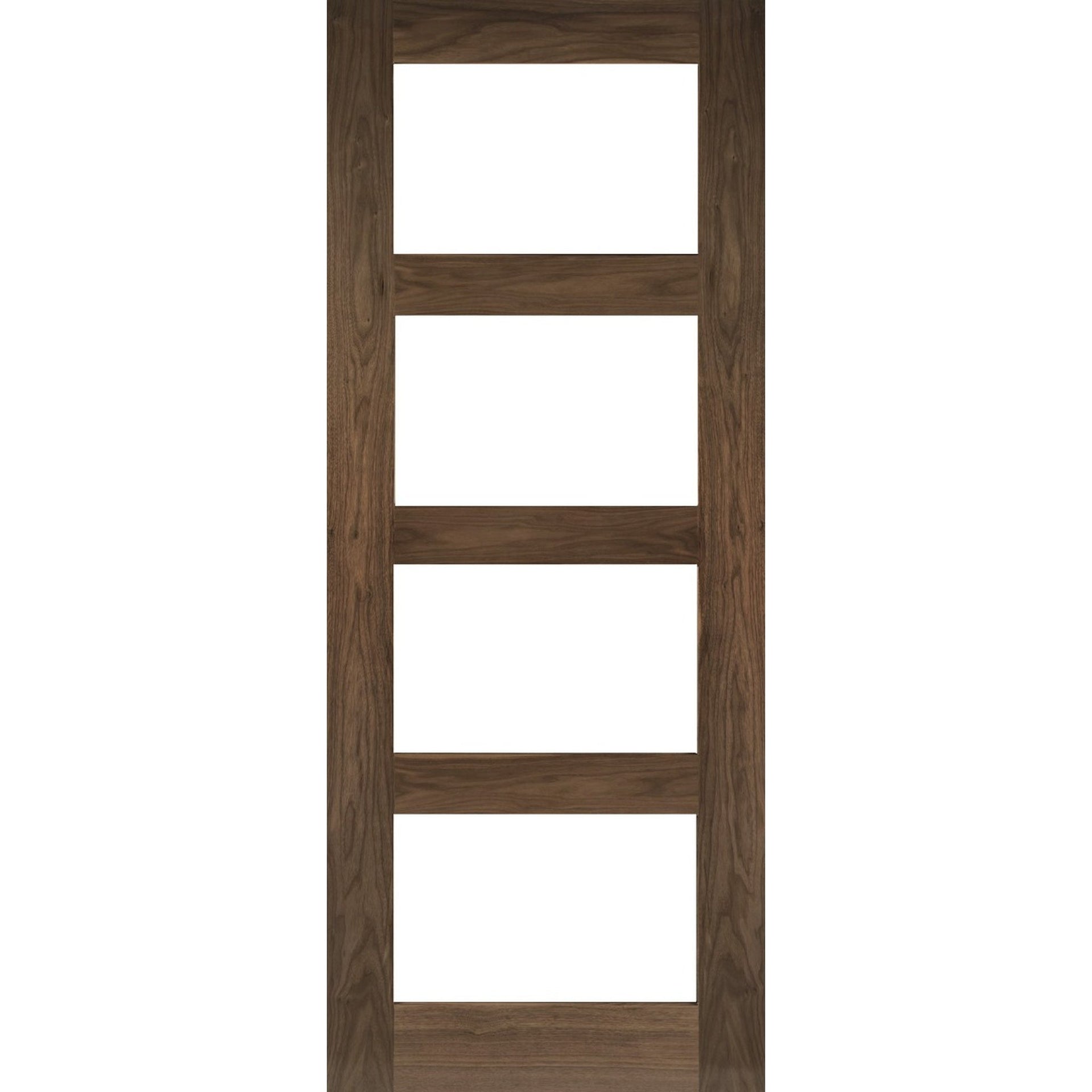 Coventry Prefinished Walnut Glazed FD30 Fire Door - Main Product Image