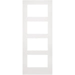 Deanta Coventry White Primed Clear Glazed Internal Door - Main Product Image