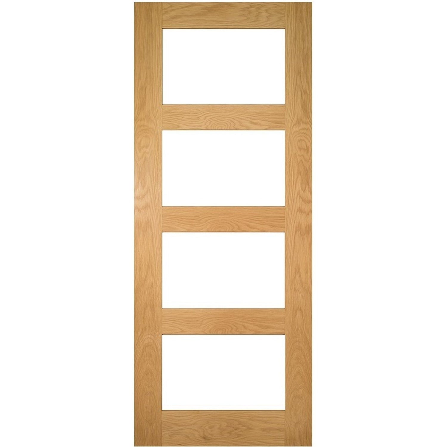 Coventry Unfinished Oak Glazed FD30 Fire Door - Main Product Image