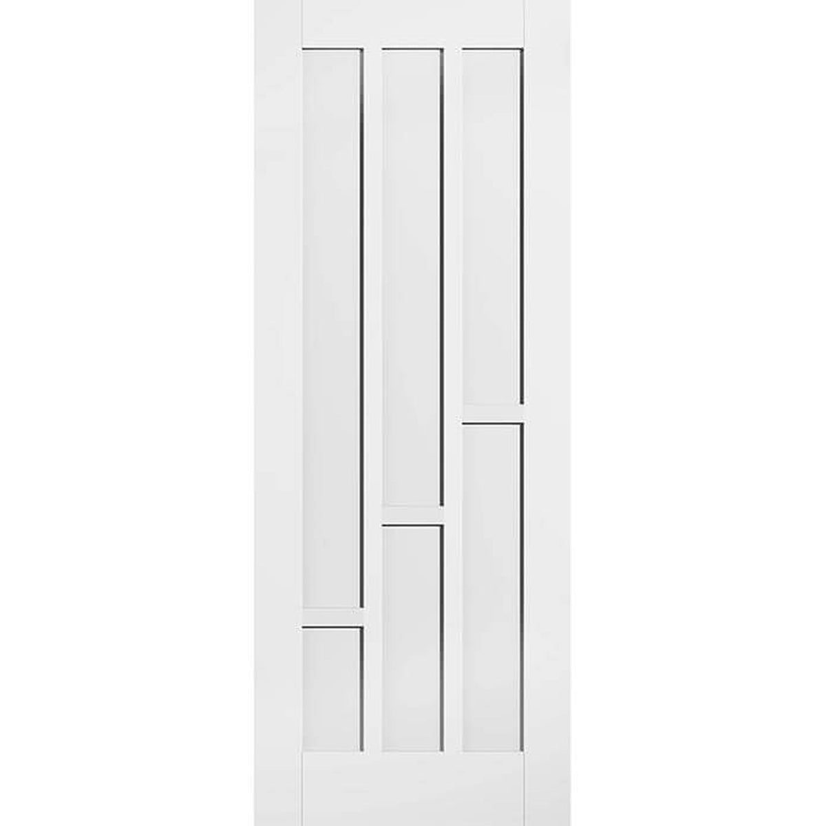 Coventry White Primed 6 Panel Internal Door - Main Product Image
