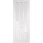 Coventry White Primed Clear Glazed 6 Panel Internal Door - Main Product Image