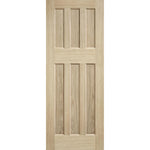 DX 60's Style Oak Veneer Internal Door - Main Product Image