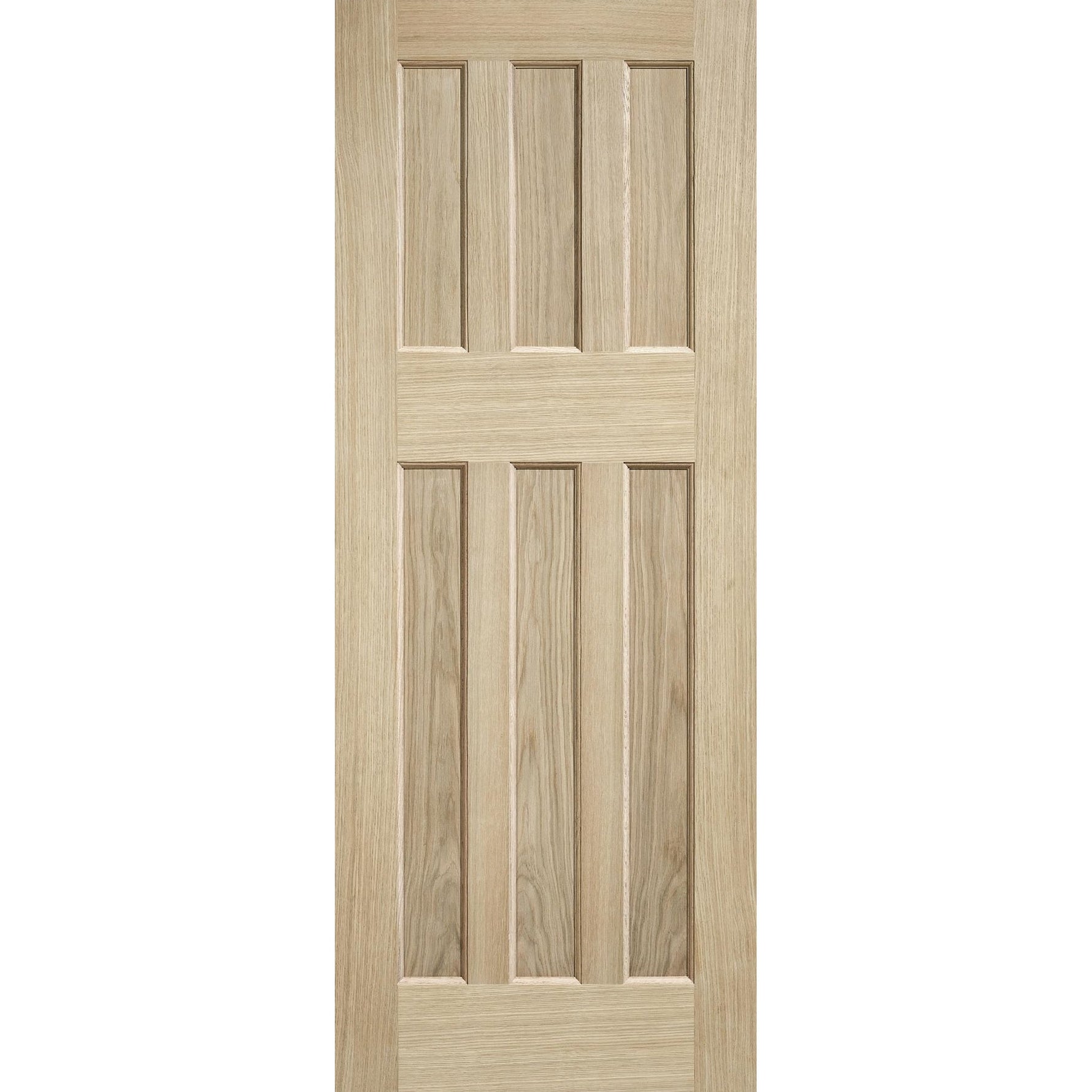 DX 60's Style Oak Veneer Internal Fire Door - Main Product Image