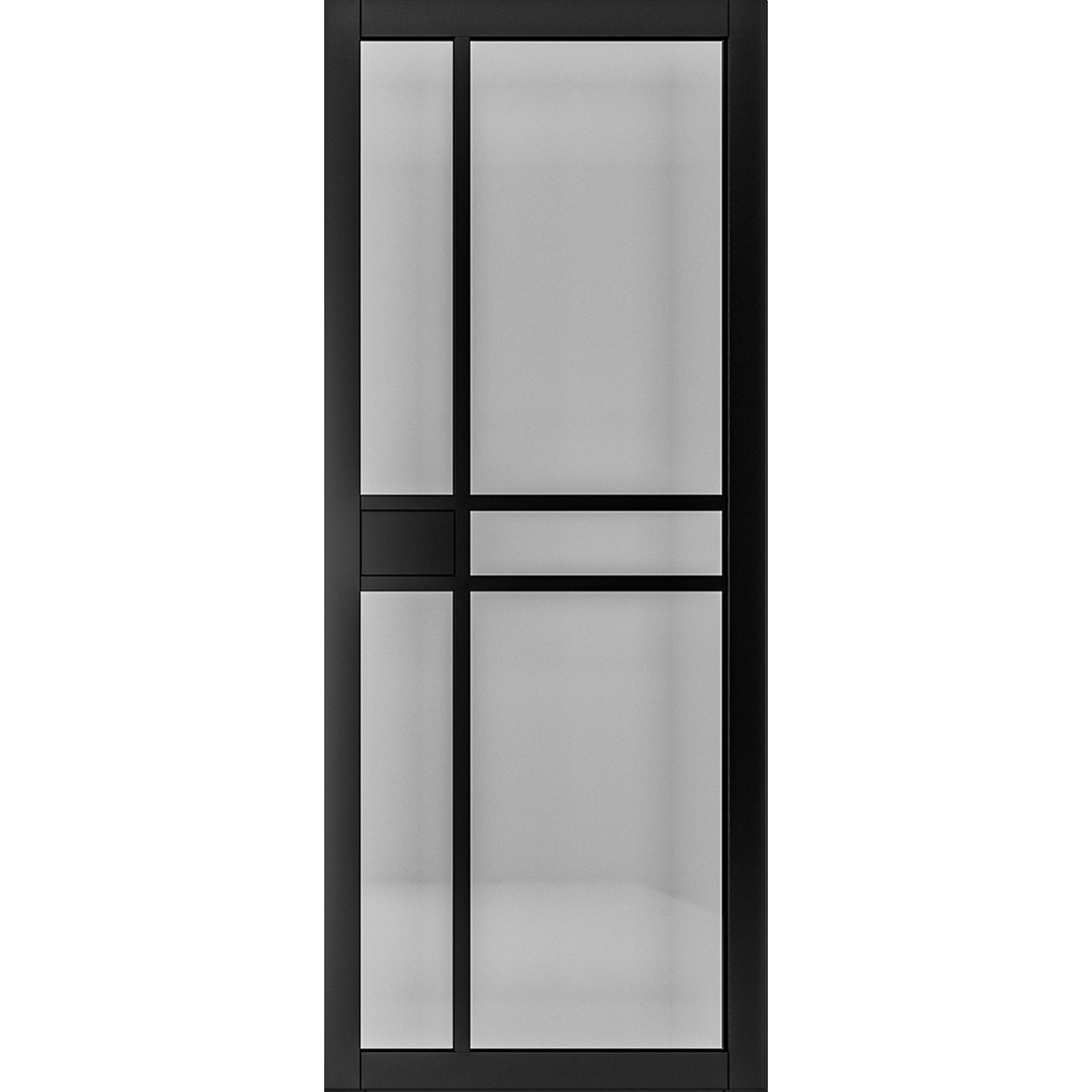 Dalston Black Prefinished Tinted Glazed Internal Door - Main Product Image