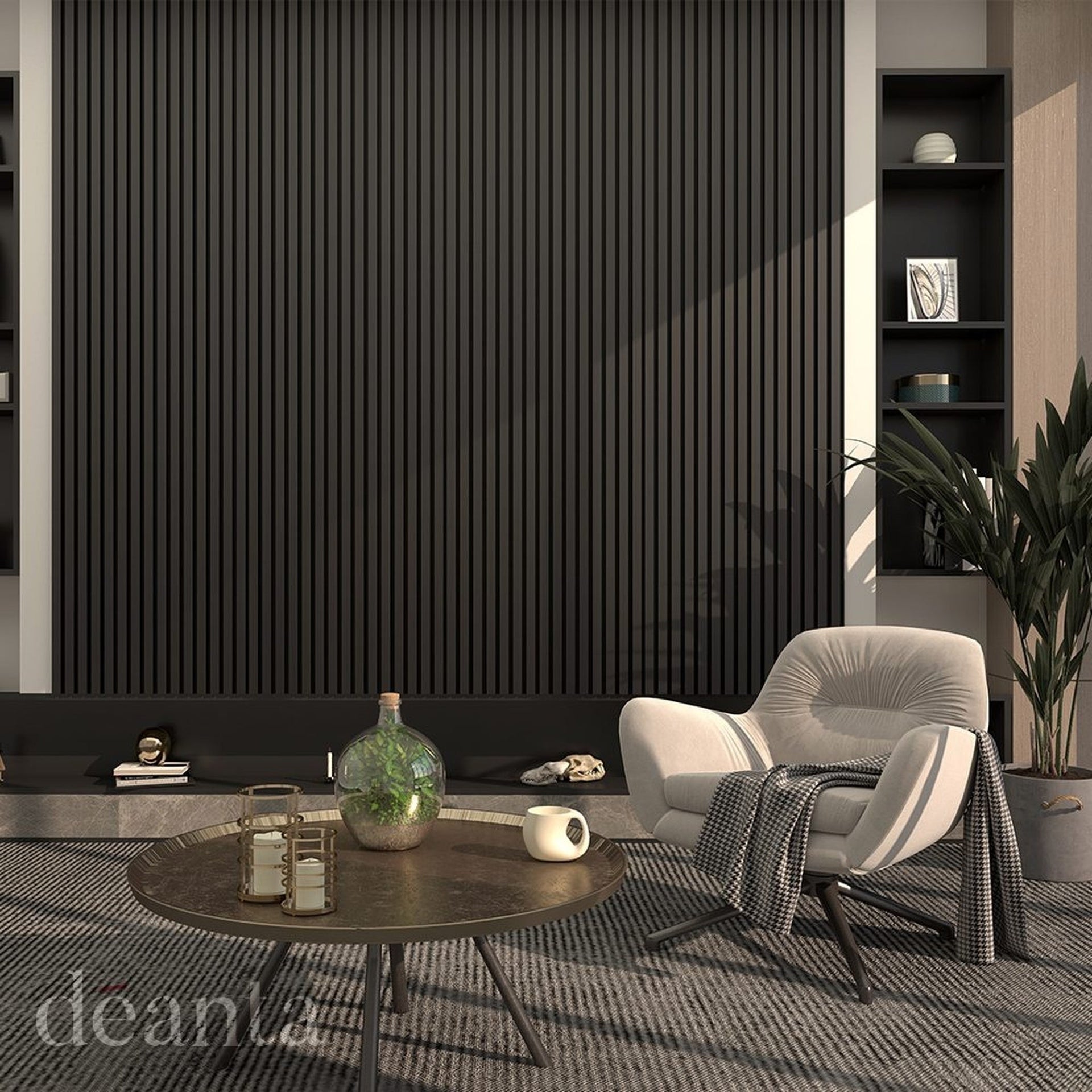 Acoustic Black Wall Panelling - Main Product Image