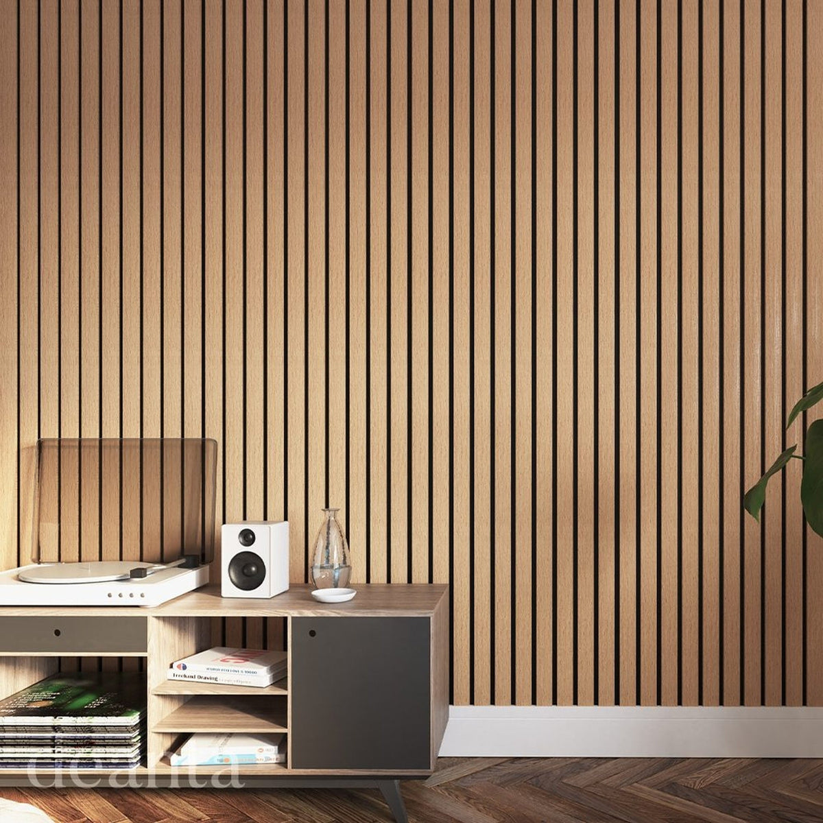 Acoustic Wall Panelling Oak Plus - Lifestyle Image 1