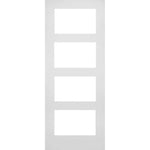 Deanta Coventry White Primed Clear Glazed Internal Door - Main Product Image
