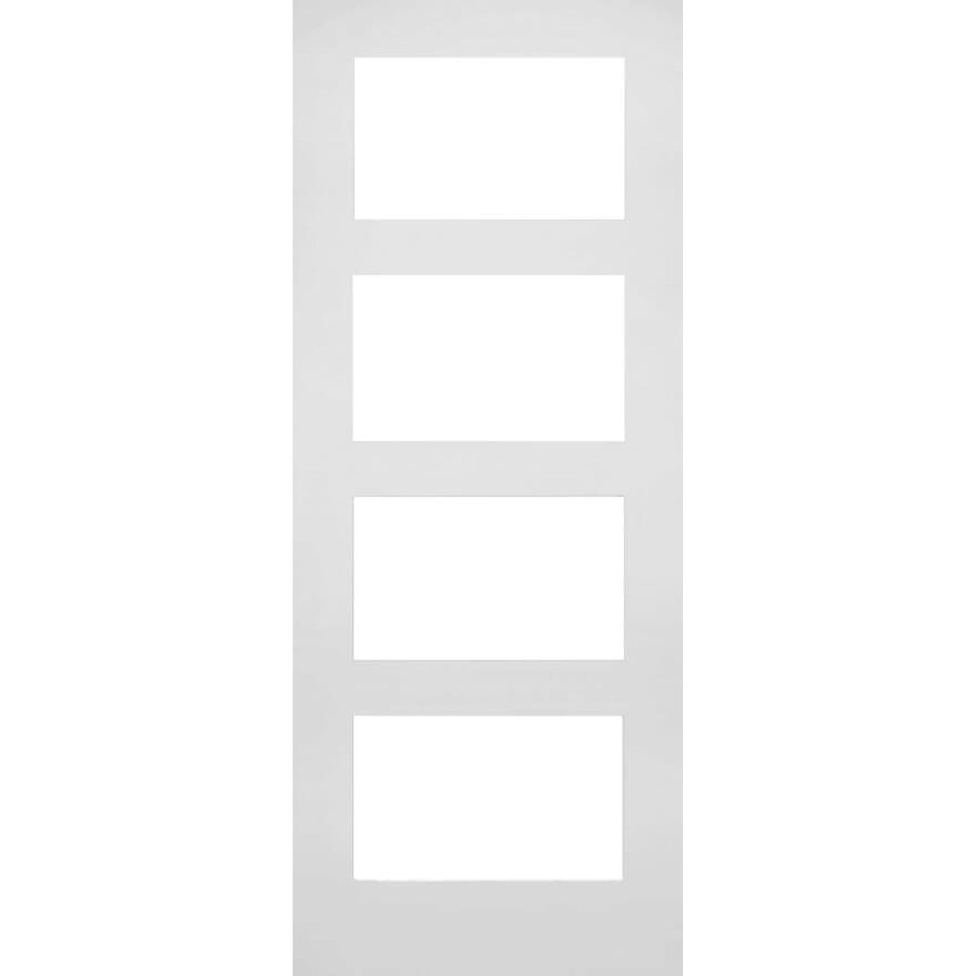 Deanta Coventry White Primed Clear Glazed Internal Door - Main Product Image