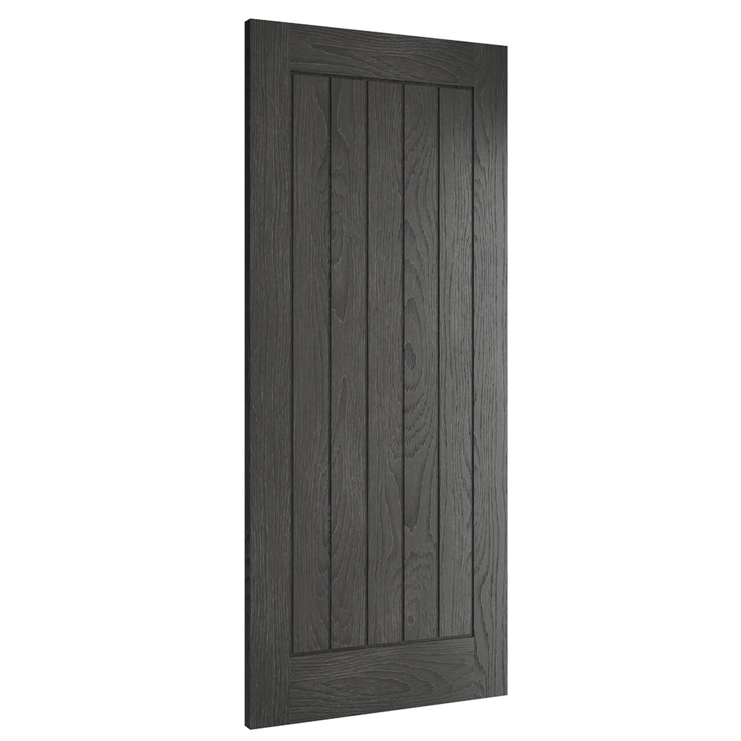 Deanta Ely Brushed Black Oak FD30 Internal Door - Lifestyle Image 1