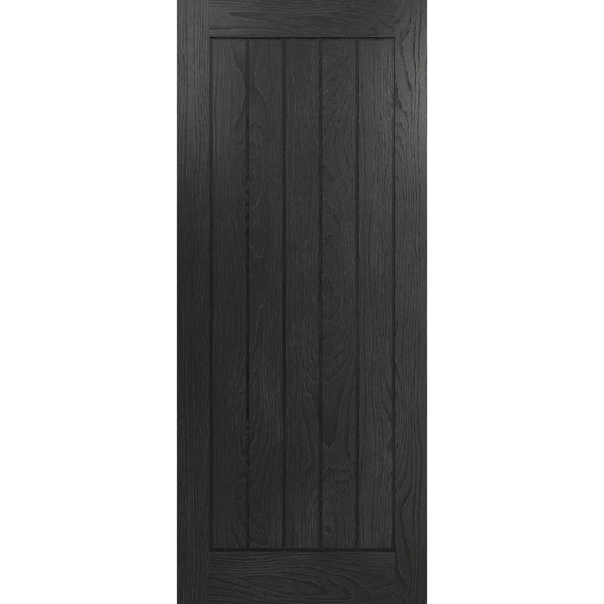 Deanta Ely Brushed Black Oak FD30 Internal Door - Main Product Image