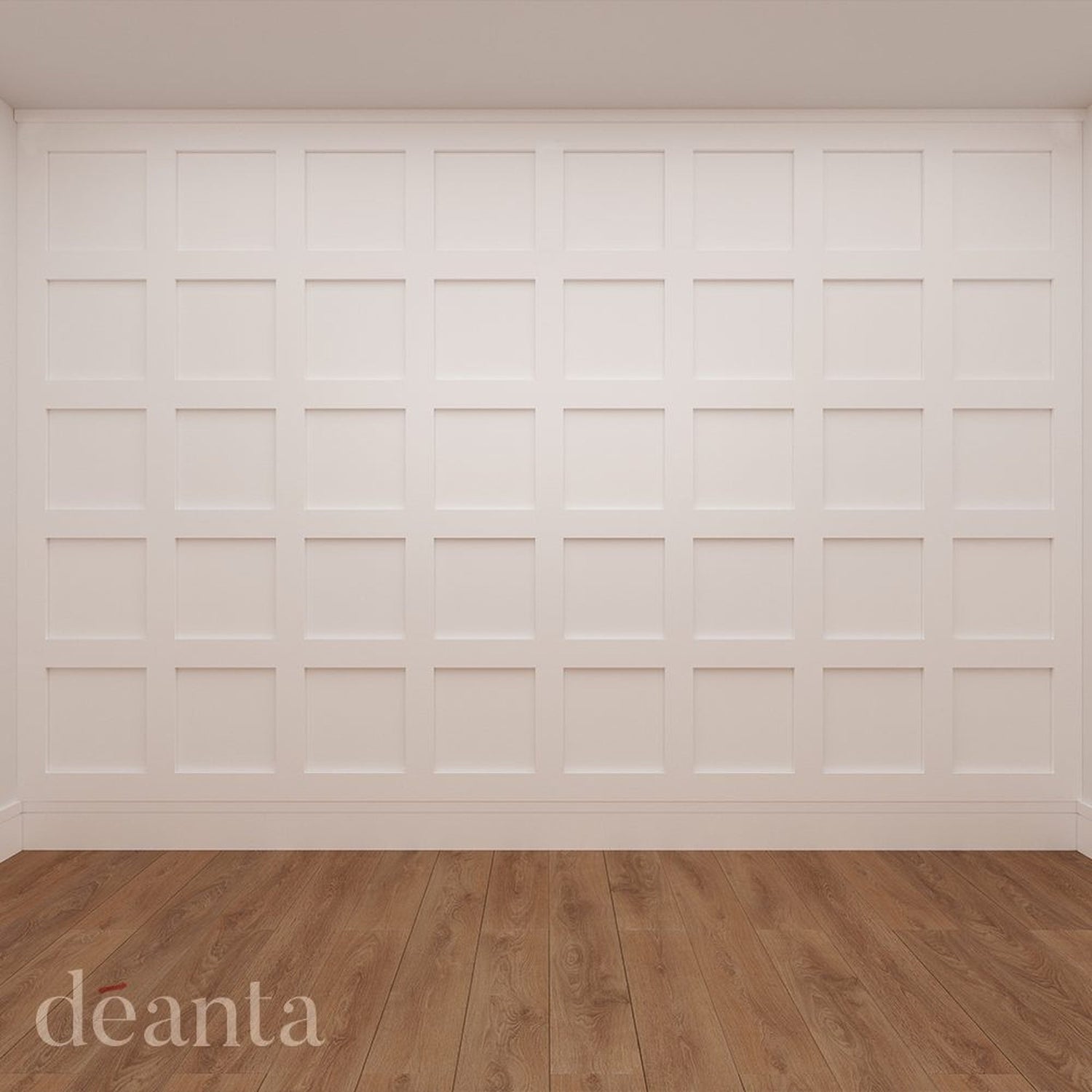 White Primed Shaker Wall Panelling - Main Product Image