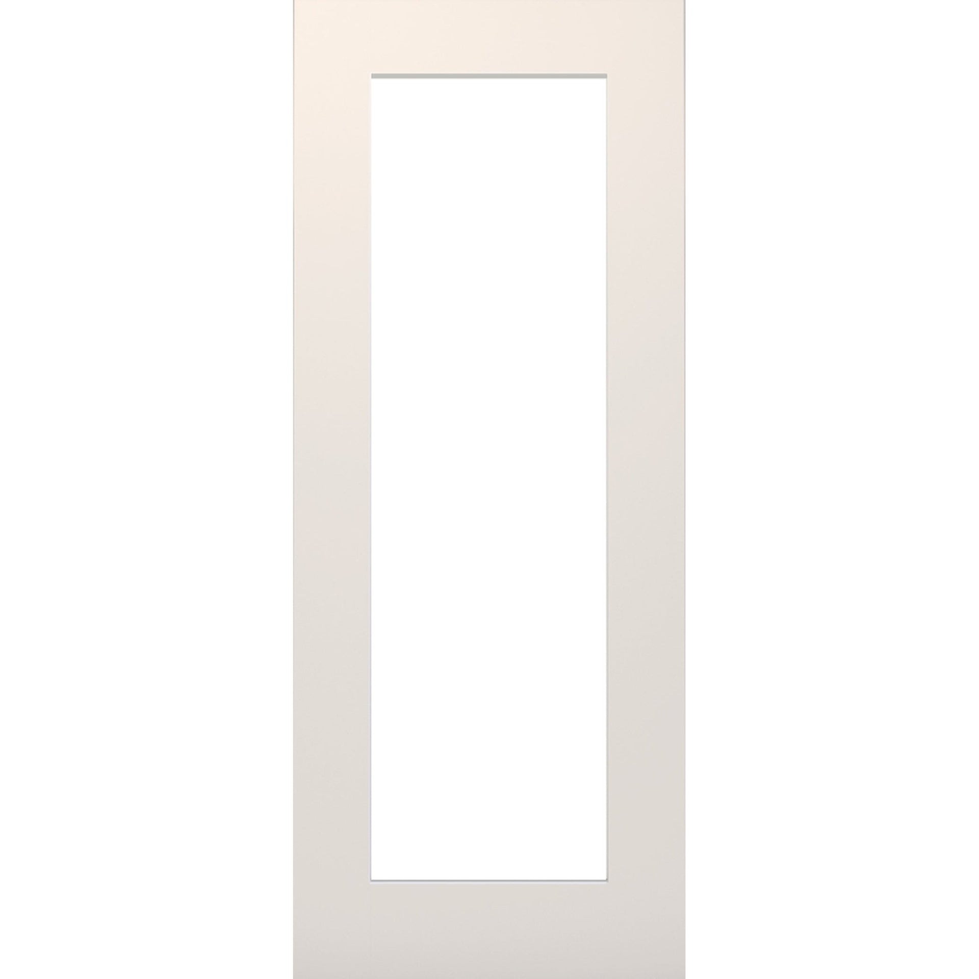 Denver White Primed Clear Glazed Door - Main Product Image