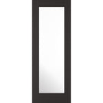 Diez 1L Pre-Finished Charcoal Black Glazed Door - Main Product Image