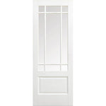 Downham White Primed 9L Clear Glazed Internal Door - Main Product Image