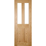 Eton Flat Panel Glazed Oak Door