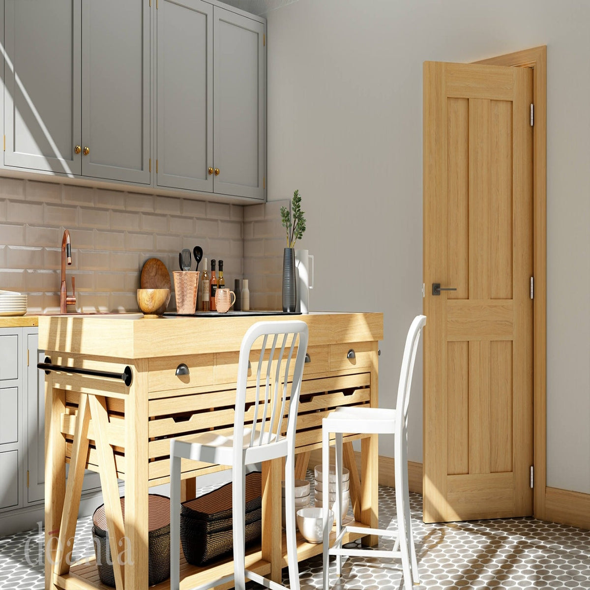 Eton 4 Flat Panel Internal Door - Lifestyle Image 2